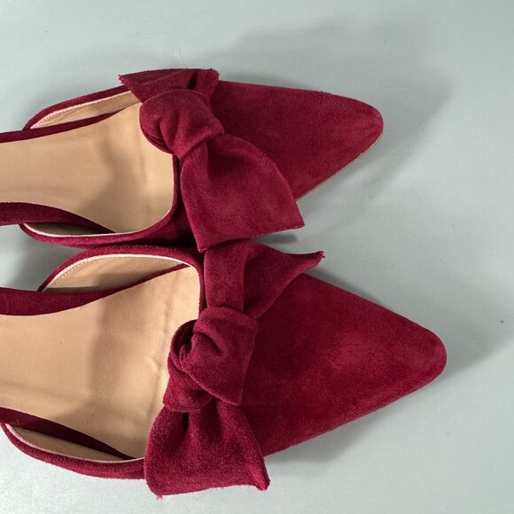 New Inez Vivi Pinot Suede in Red, Size 8 1/2 - Picture 14 of 16